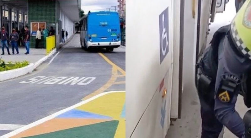 Urgente: mulher delira de dor após ser atropelada por ônibus no T1; veja vídeo