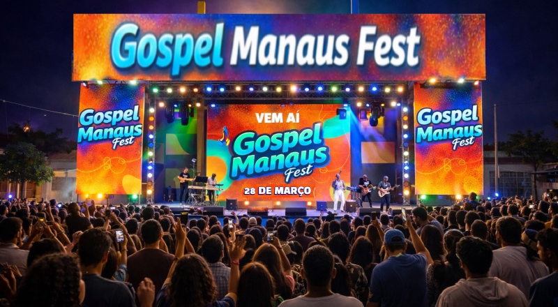 Manaus vai cantar: Zona Leste lidera grande celebração no Gospel Manaus Fest 2026