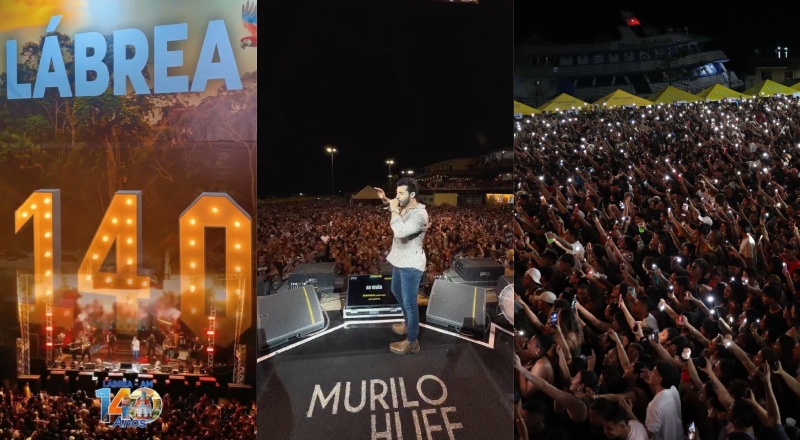 Com show de Murilo Huff, Lábrea celebra 140 anos com a maior festa da história do município; veja