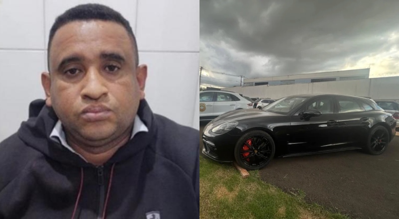 Vulgo “Vovozona do CV” tem Porsche de R$ 1 milhão apreendido pela polícia; veja