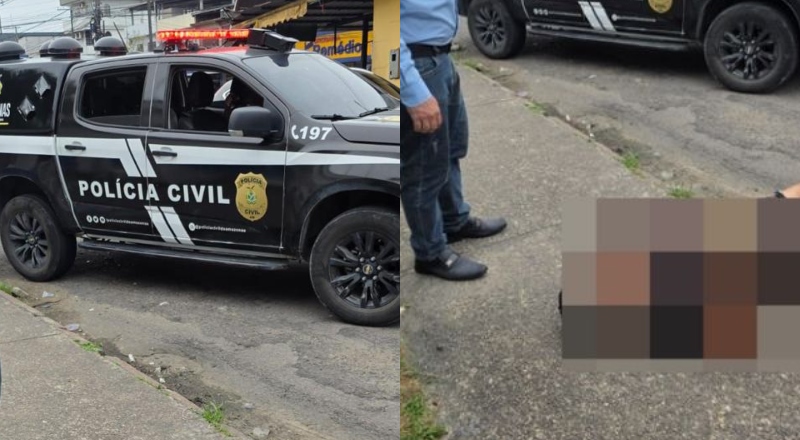 Homem ferido a facadas pede socorro em frente à delegacia na zona leste de Manaus; veja vídeo