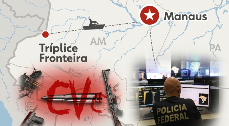 Relatório da Polícia Federal expõe elos do Comando Vermelho no exterior e rotas do tráfico pela Amazônia