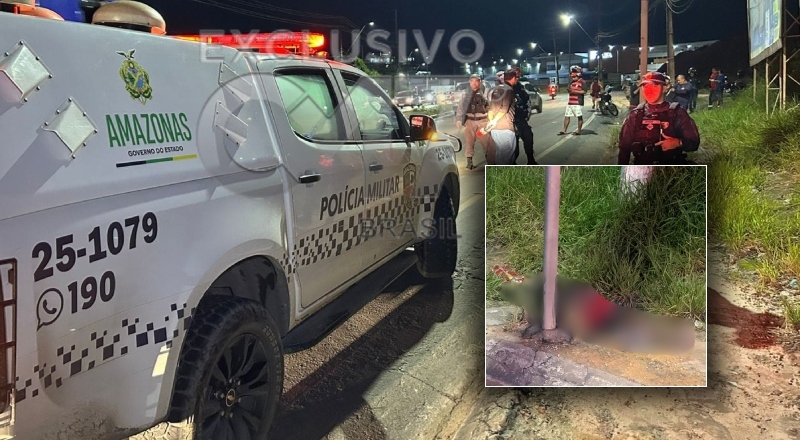 Homem é morto com cerca de 10 tiros na avenida Torquato Tapajós em Manaus