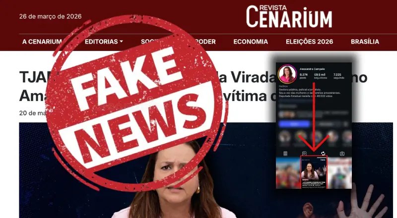 Alessandra Campelo apoia perseguição e republica 'fake news' para atacar a presidente do Virada Feminina do AM