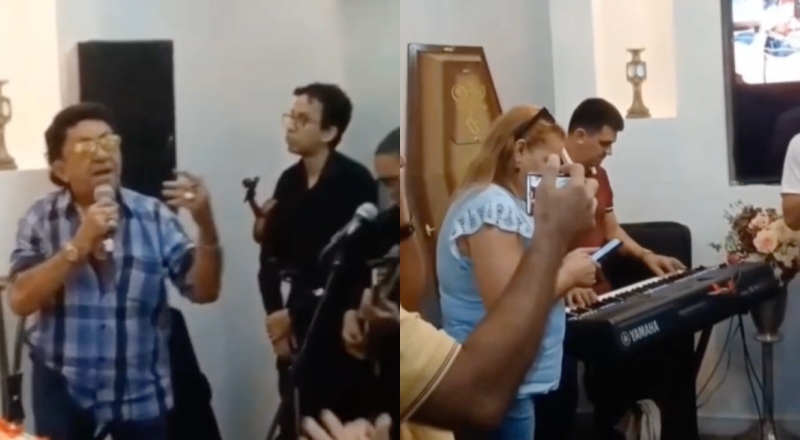 Despedida diferente: cantor Nunes Filho canta em velório de fã em Manaus; veja vídeo