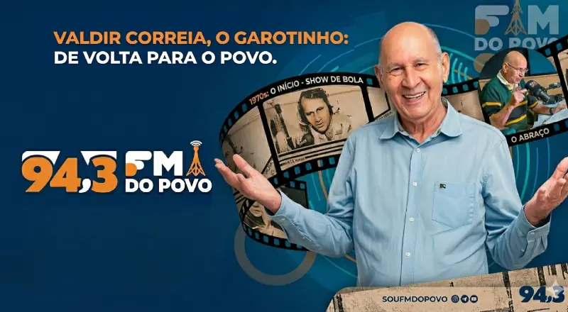 Valdir Correia vira líder de audiência na FM do Povo e amplia alcance da rádio