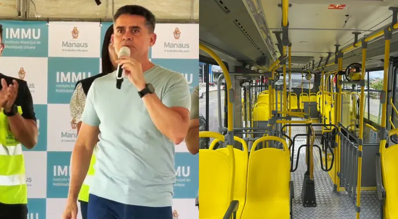 Prefeito David Almeida entrega 10 novos ônibus e reforça transporte em Manaus
