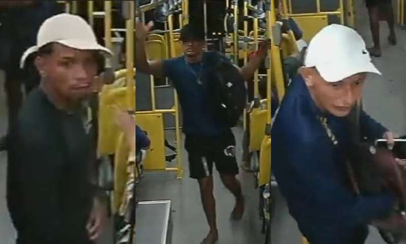 Trio “belezura”, acusado de cometer assaltos em ônibus de Manaus, é procurado pela polícia; veja vídeo