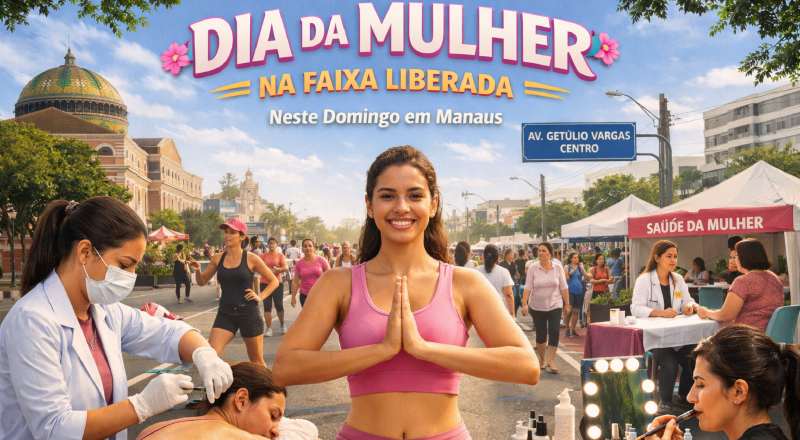 Prefeitura promove ação especial do Dia da Mulher na Faixa Liberada da Getúlio Vargas neste domingo (8)
