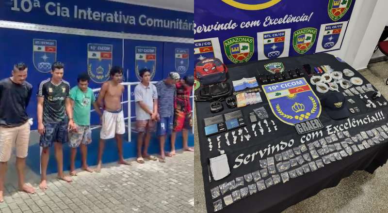 ‘Galãs do tráfico’ são presos em boca de fumo no bairro Alvorada; veja vídeo