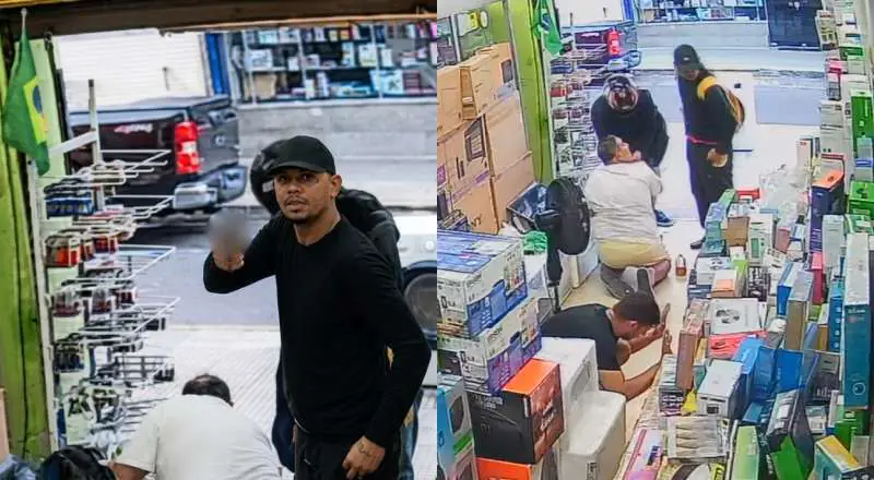 bandidos audaciosos invadem loja no Centro de Manaus e fazem arrastão