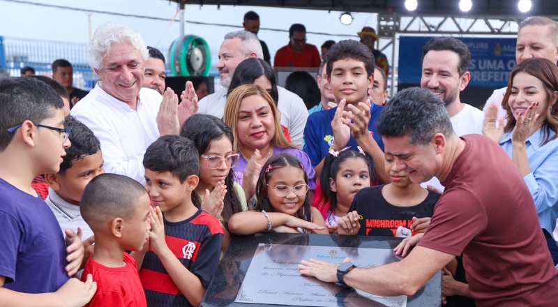 Prefeito David Almeida lança pedra do Aquário de Manaus e anuncia corredor turístico na Bernardo Ramos