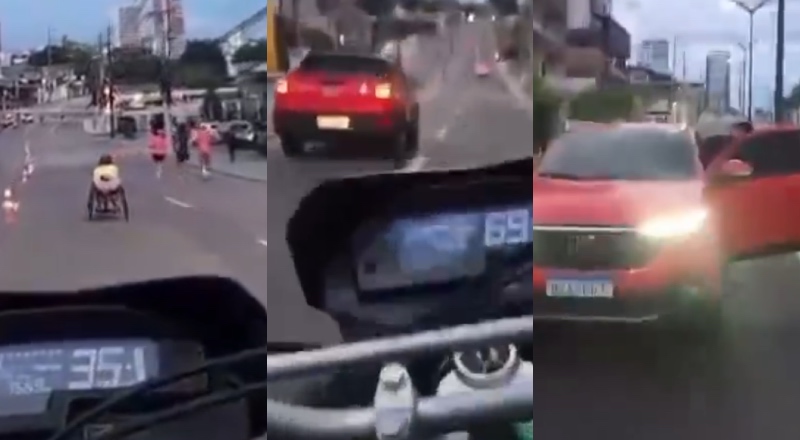 Urgente: atleta cadeirante é atropelada por carro desgovernado durante corrida do Dia da Mulher em Manaus; veja vídeo