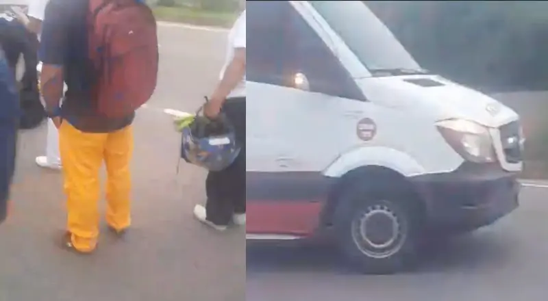 Motoqueiro perde a perna em acidente na avenida do Turismo