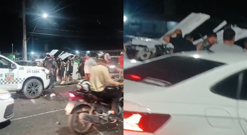 Grave acidente de trânsito deixa motorista preso às ferragens na Avenida Torquato Tapajós; veja vídeo