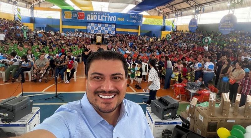 “Educação será prioridade”, reafirma prefeito Thomé Neto na abertura do ano letivo em Autazes; veja vídeo