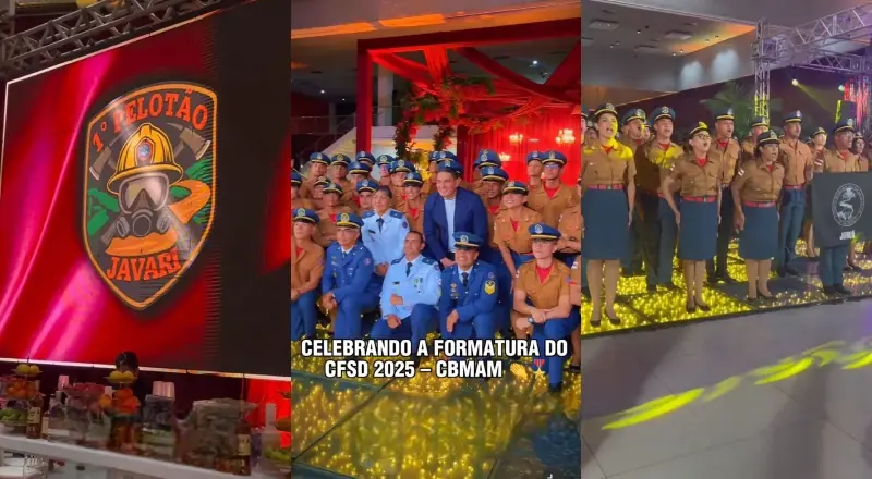 Patrono da turma, Simão Peixoto prestigia formatura de quase 300 novos bombeiros em Manaus