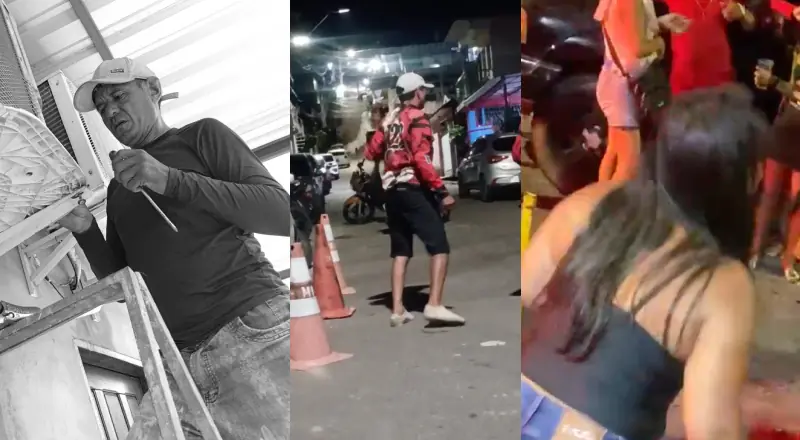 esposa se desespera após ver mototaxista que tentou apartar briga ser esfaqueado no Mauazinho