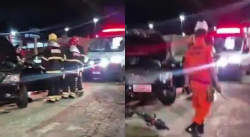 Motorista morre ao bater carro em poste, no bairro Cidade Nova