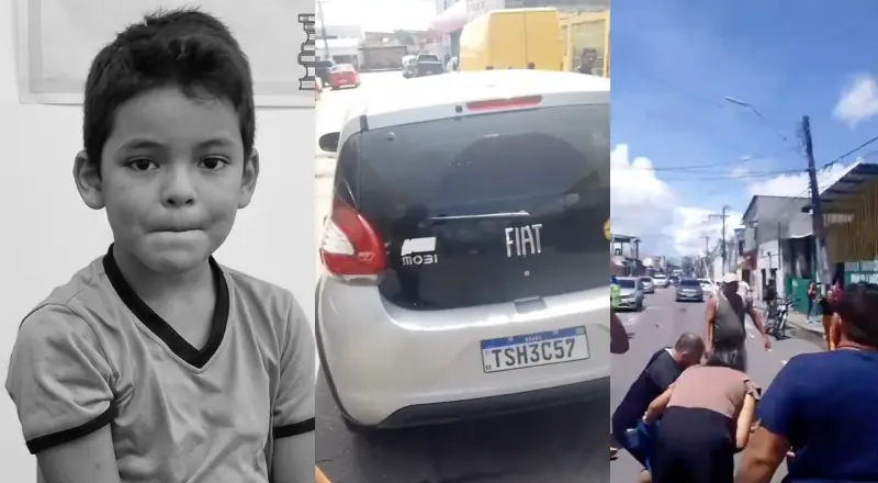 Motorista atropela e mata criança em faixa de pedestres de escola em Manaus