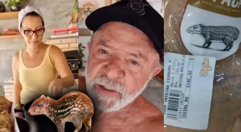 Lula e Janja são criticados após comerem carne de paca, uma das mais caras do Brasil