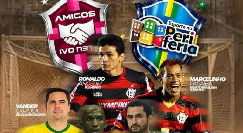 Ídolos do futebol nacional desembarcam em Manaus para o 'Craques na Periferia' neste domingo (19)