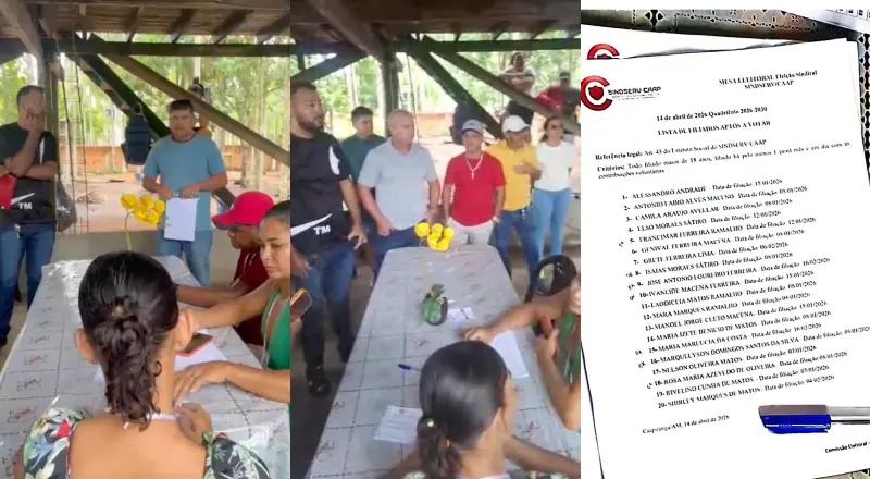 de 600 funcionários, apenas 20 puderam votars