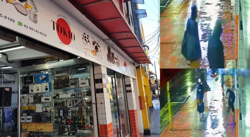 Bandidos invadem e fazem a "limpa" na Loja TOKIO no Centro de Manaus