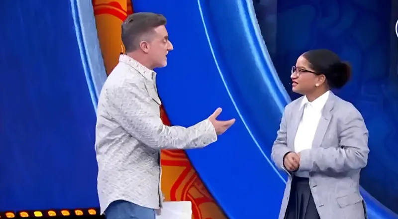 Pergunta de Luciano Huck sobre imigração constrange Milena e gera polêmica nas redes sociais