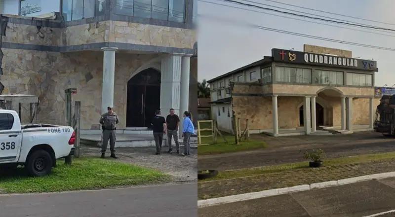 Ladrão tenta invadir Igreja Evangélica e acaba morrendo entalado em janela