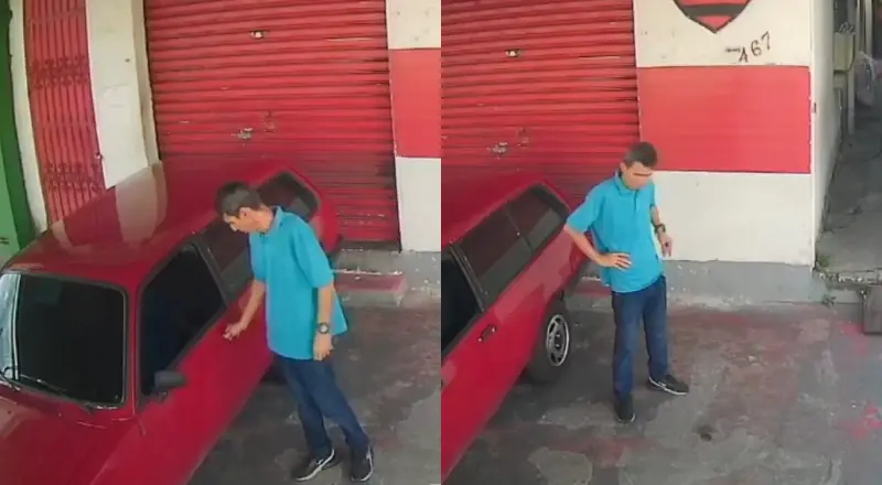Ladrão é espancado após tentar roubar carro de idoso pela segunda vez em Manaus