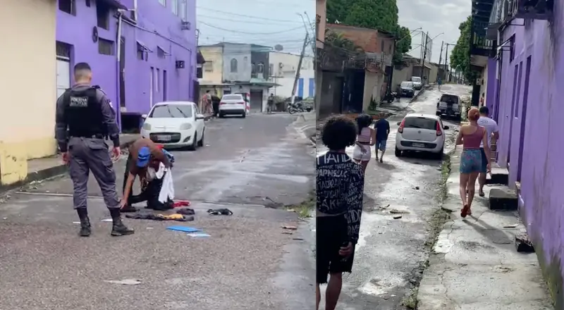 Marido é expulso de casa e tem roupas jogadas na rua após flagrar esposa com o amante no Jorge Teixeira
