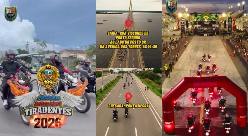 5º Motofest celebra os 189 anos da PMAM com motociata até a Ponta Negra neste sábado (25)
