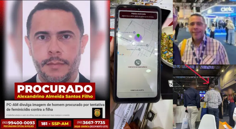Após tentar matar a filha em Manaus, atirador é flagrado caçando a ex em São Paulo