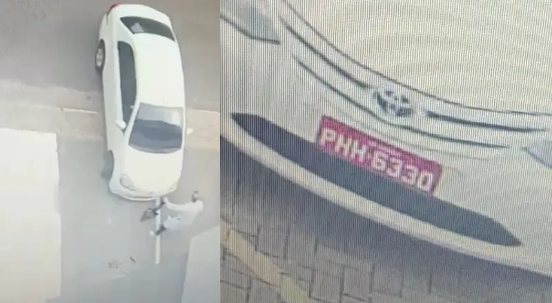Taxista joga carro em cima de médico em Manaus por causa de vaga reservada a pacientes