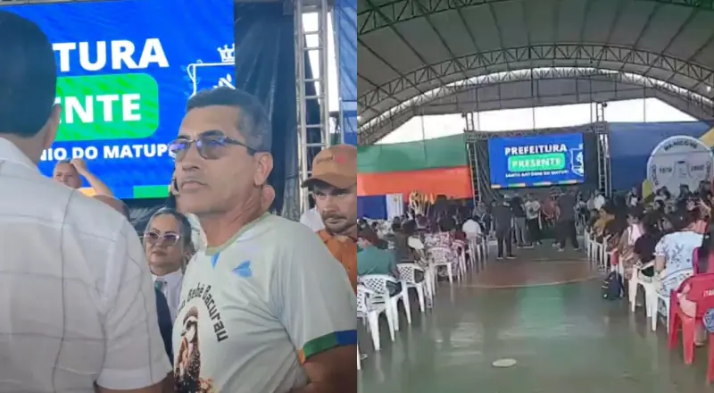 prefeito de Manicoré, Lúcio Flávio, é vaiado e hostilizado pela população durante eventos