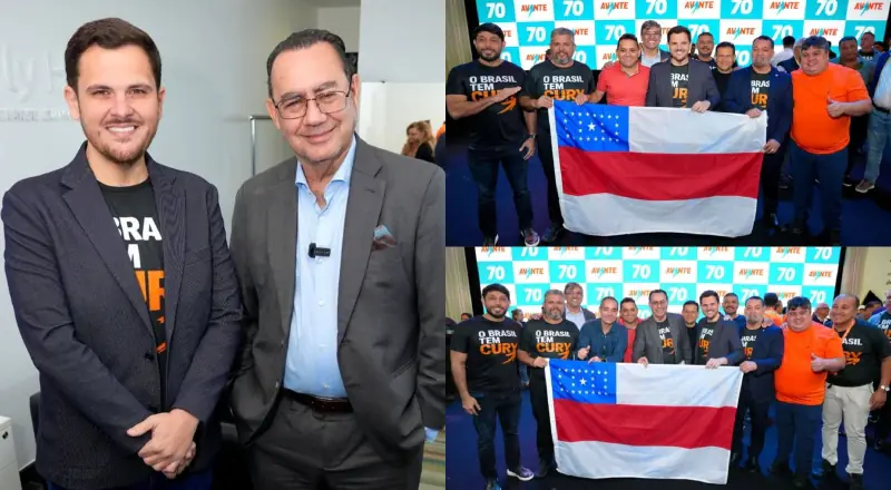 Prefeito Renato Júnior declara apoio a Augusto Cury durante lançamento de pré-candidatura pelo Avante em BH