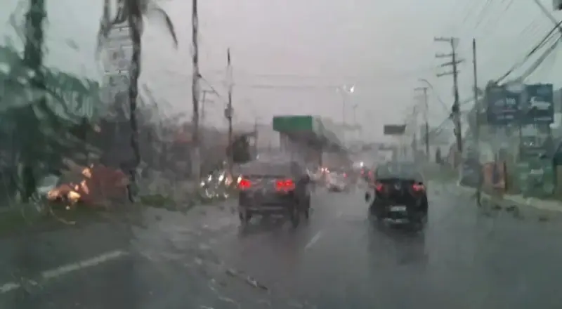 Temporal atinge Manaus neste domingo (3) e coloca áreas de risco em alerta