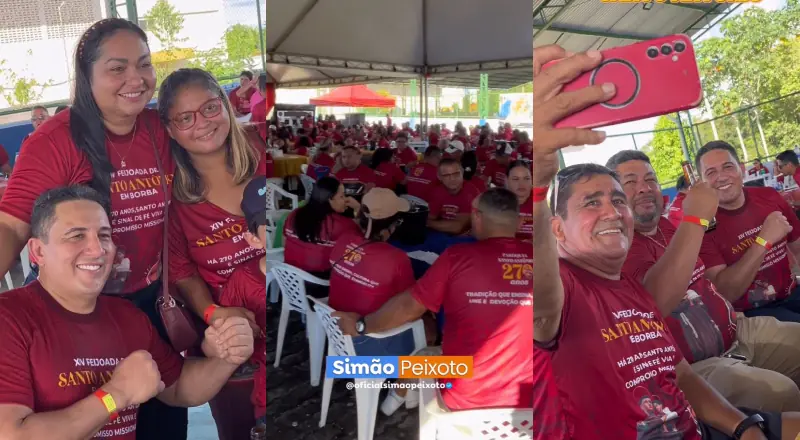 Simão Peixoto prestigia XIV Feijoada de Santo Antônio e reforça compromisso com a tradição de Borba