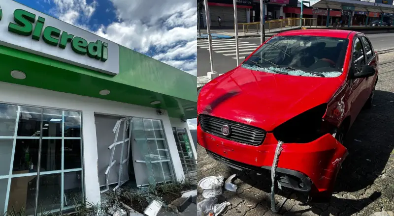 Homem é preso após pegar carro da mãe para arrombar prédio da Sicredi em Manaus; veja