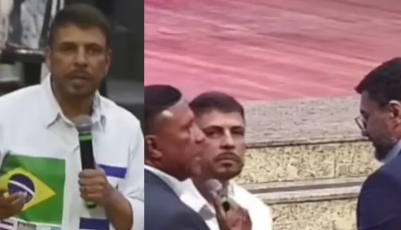 Renê Terra Nova é acusado de transformar culto em palanque político para Wilson Lima