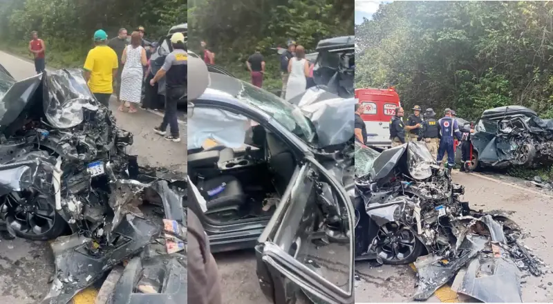 Acidente horrível na BR-174 deixa mulher morta e vários feridos
