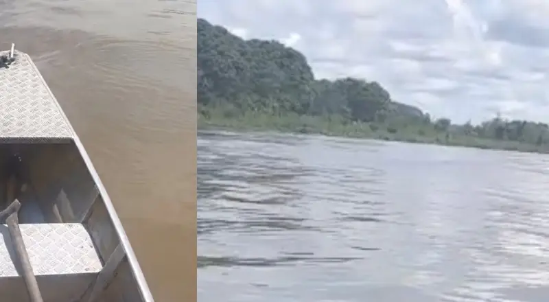 ribeirinhos encontram corpo boiando com marca de tiro e bandeira da Colômbia no Baixo Solimões