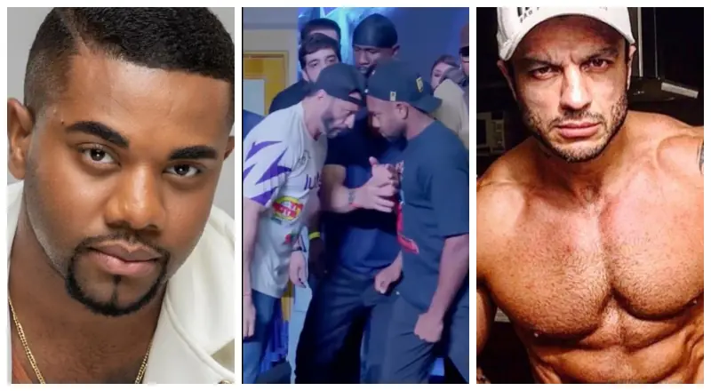 veja o momento da encarada entre Bambam e Davi Brito antes da luta deste sábado (30);vídeo
