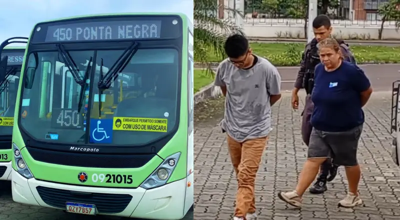 Mulheres que estavam realizando roubos em ônibus da linha 450 são presas em Manaus