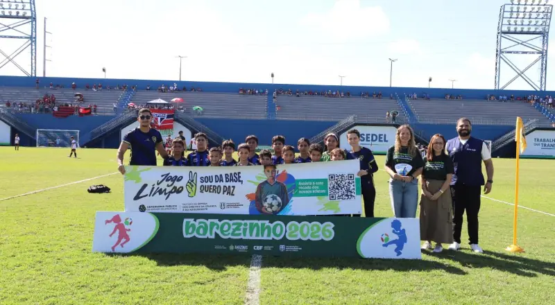 DPE-AM e FAF lançam campanha de combate à violência psicológica e verbal no futebol de base