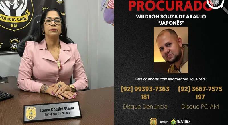 Delegada Joyce Coelho denuncia vazamento que permitiu fuga de suspeito em Manacapuru