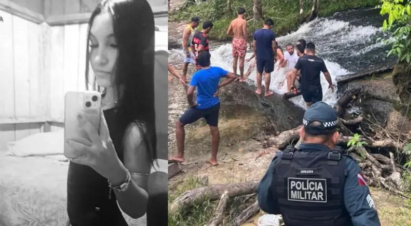 jovem escorrega em pedra e é engolida pelas águas durante banho de cachoeira