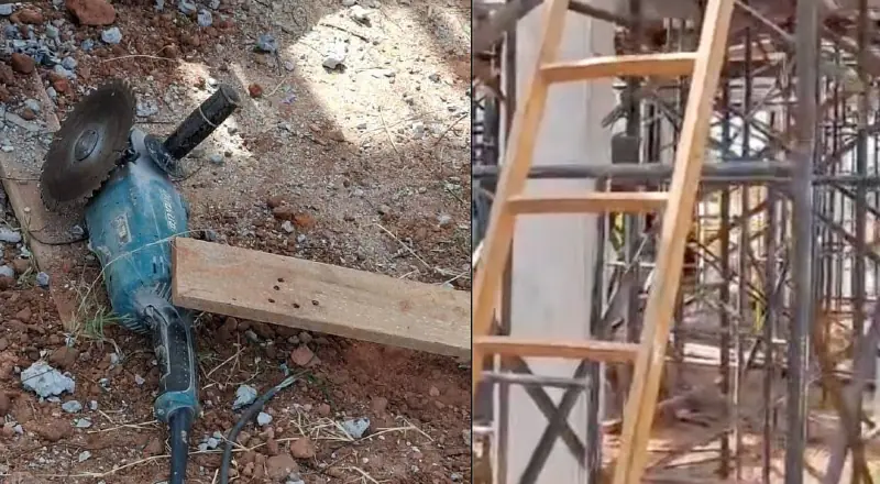 serra elétrica dá 'tranco' e corta pescoço de trabalhador
