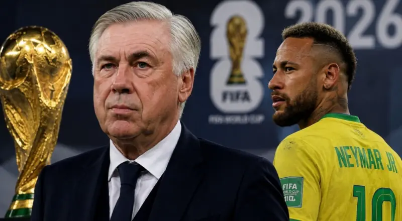 Ancelotti fala sobre convocar Neymar para a Copa do Mundo: "Depende apenas dele"